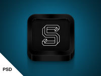 Black iPhone icon 