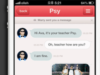 Mobile messenger for IOS