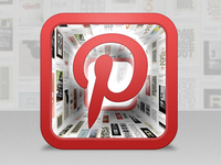 Pinterest iOS icon design