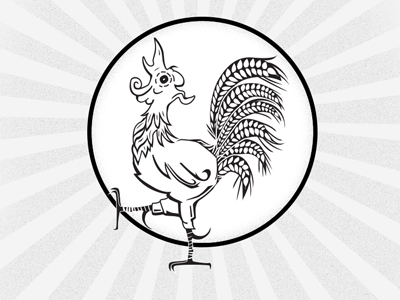Redroosterbw-400x511