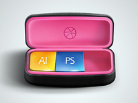 Dribbble box,texture,icon