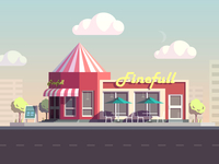 snack bar illustration completed