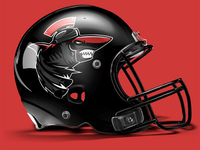 Helmet mock-up of 'Praetorian Sharks'