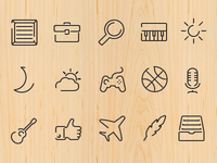 "Minimal" icon set