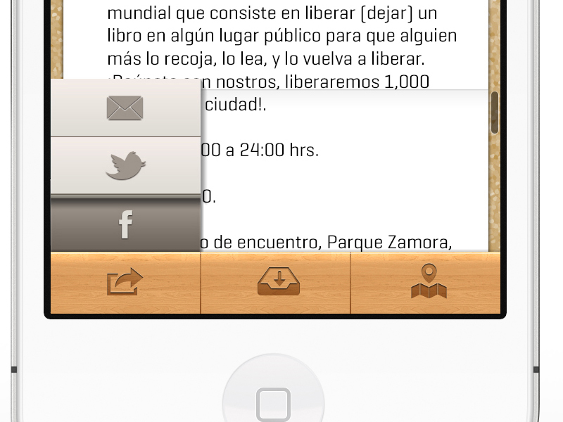 "Próximo evento" app