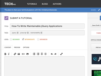 Submit A Tutorial