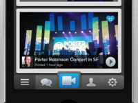 video app main feed