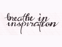 Lettering project progression