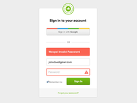 Project Login Error