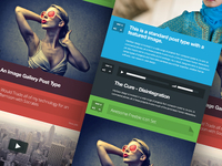 Tumblog style Theme preview