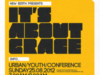It's About Grace Church Flyer and CD Template