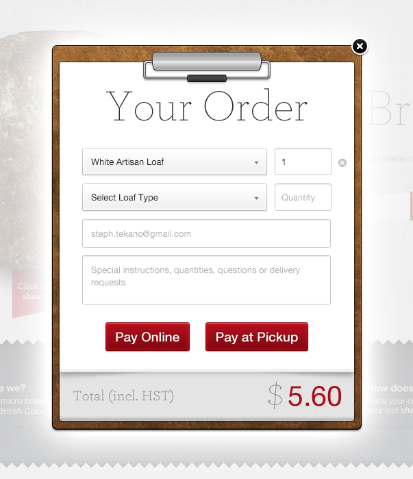 Orderform