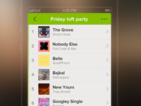 Energy playlist - view [concept]