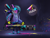 CMYK MAN Colorthrasher
