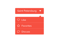 Small dropdown menu