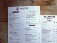 Roadhouse Brewing Co Menu