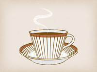 Vintage Coffee Cup Illustration