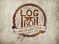 Log_iron_wood_stain_dribbble_teaser