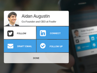 Profile Action Sheet Widget v2