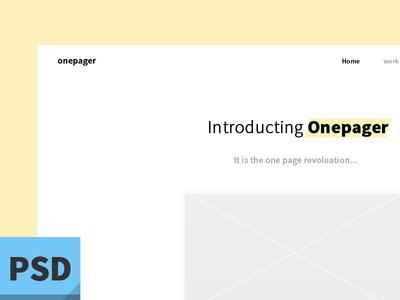 Download Simple One Page Design