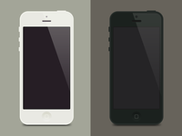 iPhone5 Flat Template