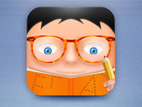 Nerd boy icon