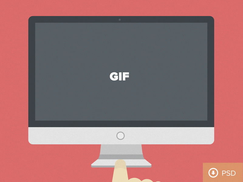Download (GIF+PSD) iMac
