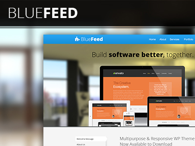 BLUEFEED - Multi-Purpose PSD Landing Page