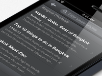 Saved articles list