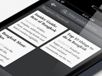 Saved articles grid