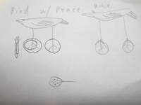 Peace Bike Bird