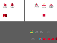 Messy artboard logo progress 