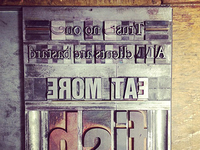 Letterpress Letters