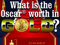 What is the Oscar worth in GOLD? infographic