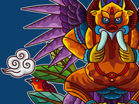 Wallpaper_Dongba Art of Naxi