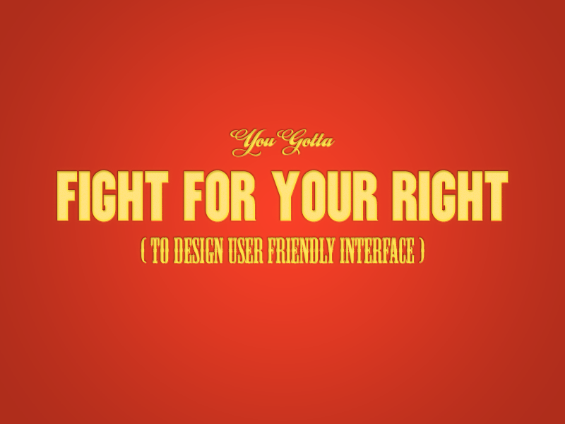 Fight for Your Right