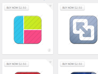 Premium icons in search results