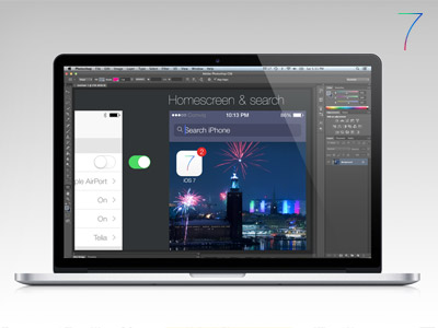 iOS 7 GUI PSD