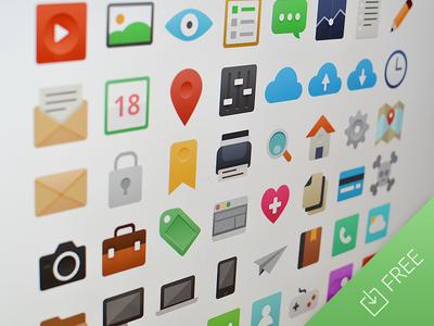 Download It’s Flat Icon Set