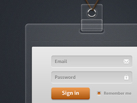 Log in badge