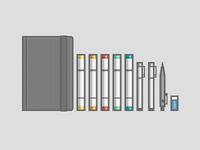 Doodle Tools Icon Illustrtaions