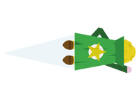 Little flying superhero 