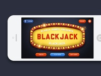 Blackjack iOS Game - Main Menu