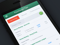 Purchased Tips - Betting iOS App
