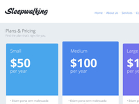 Sleepwalking Pricing Page