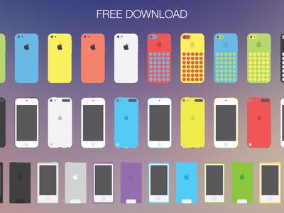 Download Apple flat devices (EPS and PSD)