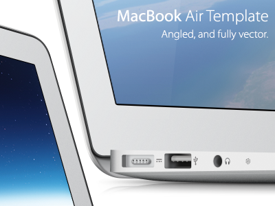 Download Vector MacBook Air Template