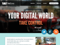 Header with hover animation
