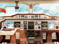 A380 Cockpit Lighting
