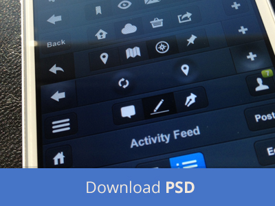 Download 10 Navigation Bars Free PSD